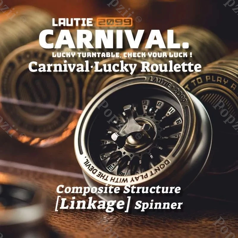 LAUTIE Carnival Spinner Spinning Top Fidgeting Toy EDC Table Ornament Office Stress Relief Gadgets Antistress Adult Sensory Toys