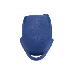 Custodia per portachiavi blu per Ford Transit Connect Mk7 2006-2014 custodia per portachiavi a distanza a 3 pulsanti accessori per interni auto