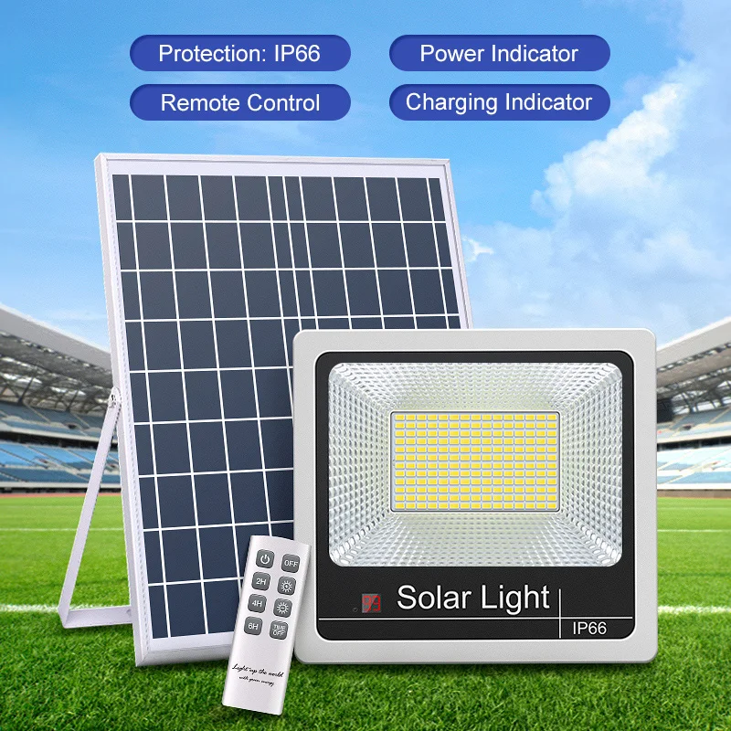 TINNY Solar Flood Light Street Lamp With Remote Control Waterproof IP65 LED Outdoor Light Highlight For Garden Balcony