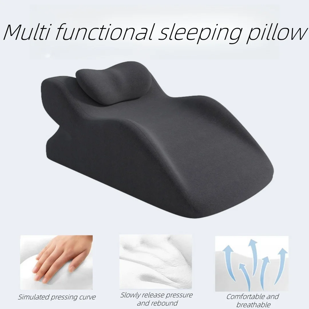 

Face Down Pillow Home Massage Pillow Comfortable Ergonomic Bed Wedge Support Pillow Cushion with Neck Support for Sleeping