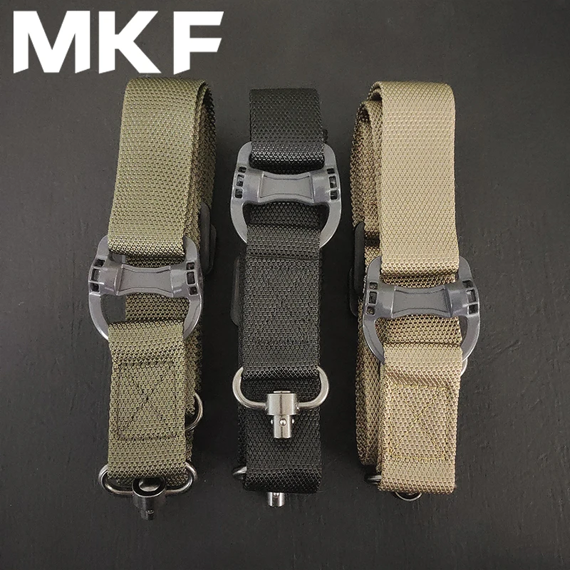 Airsoft MS4 MS3 QD Rope Mission Adjustable Two 2 Points Rifle Hunting Gun Sling Quick Detach QD trap For Outdoor Nylon Belt Rope