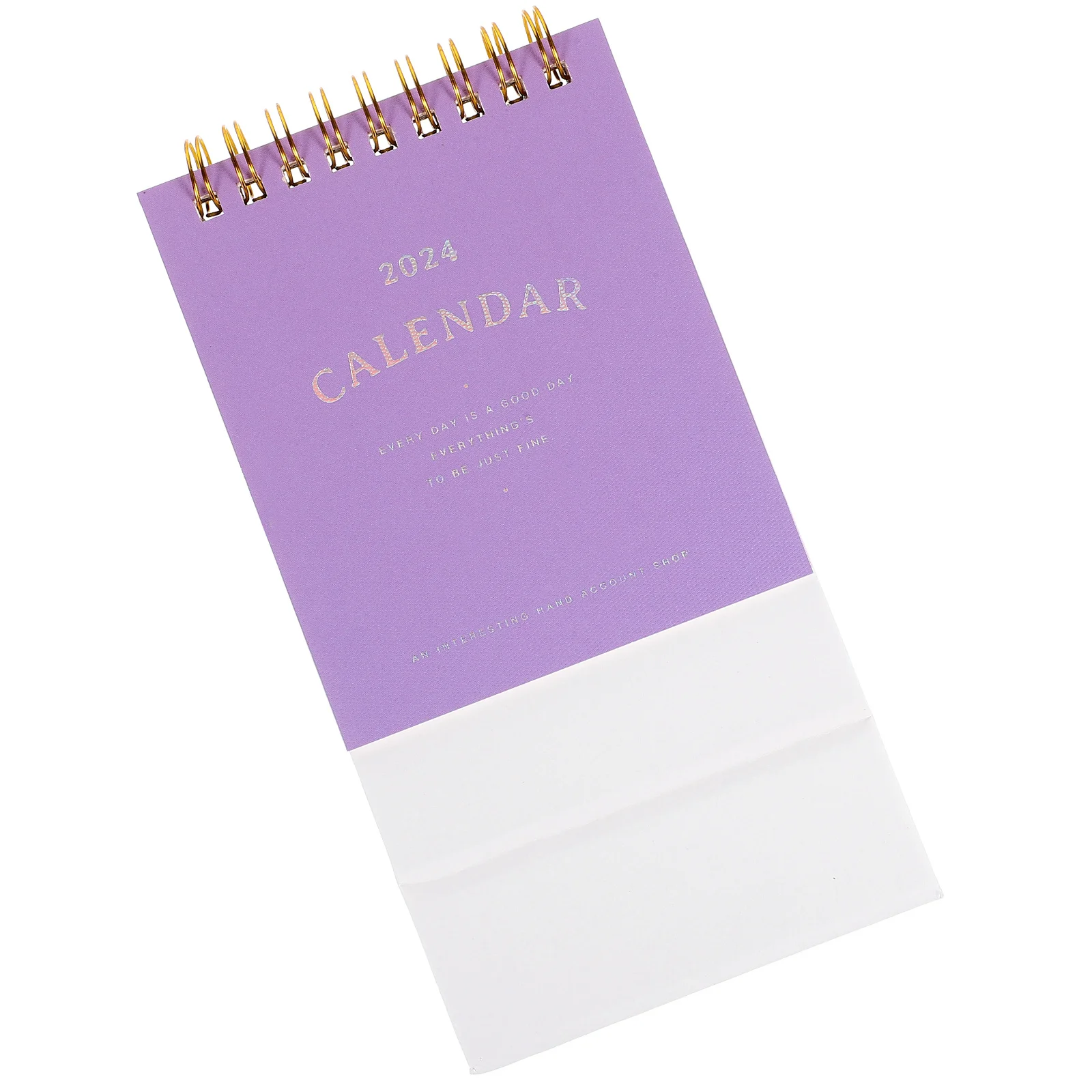 Desktop Calendar 2024 Thick Paper Monthly Planner Coil Binding Smooth Writing Surface For Office Home School Decorative
