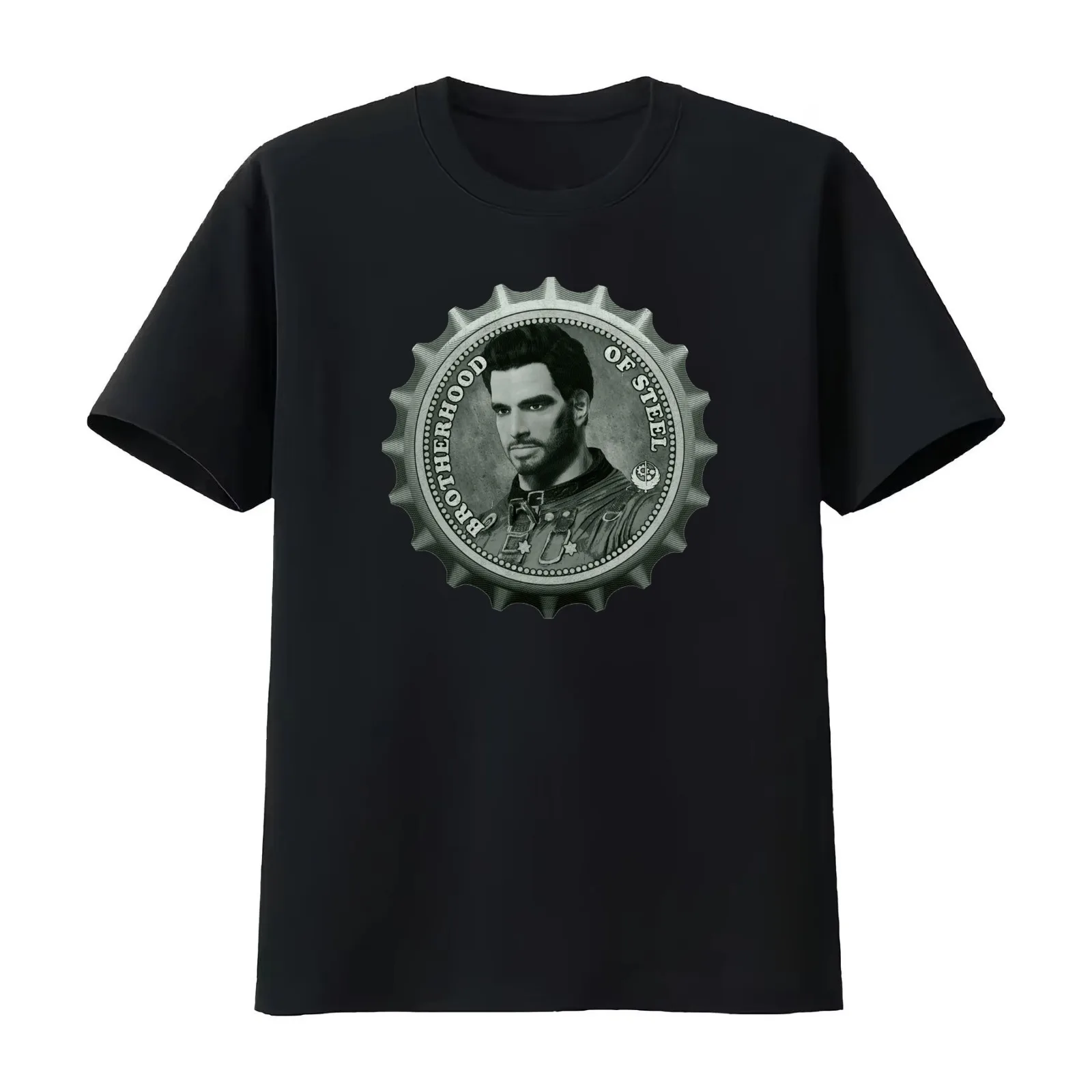 Paladín Danse Cap BoS T-Shirt Summer Casual Cotton Tee Oversized Streetwear Tops Vintage Graphic Print Unisex Men Women
