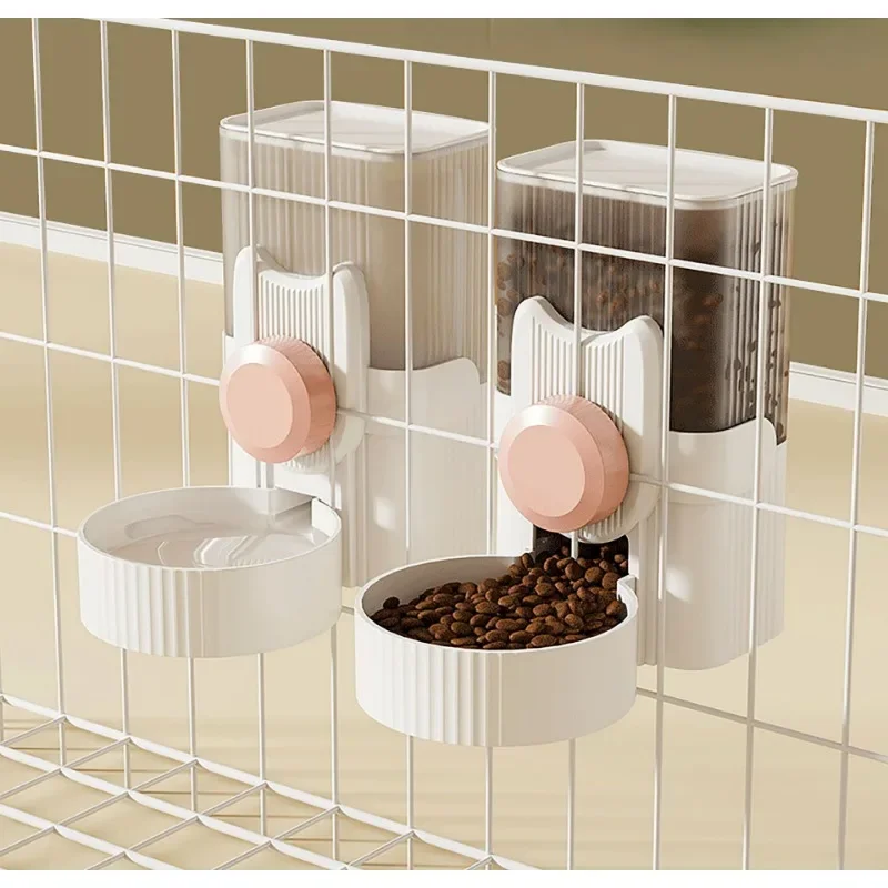 

Pet Hanging Water Dispenser Dog Automatic Food Feeder Can Fix The Cage and Hang The Bowl To Prevent Tipping Over of Cat Supplies