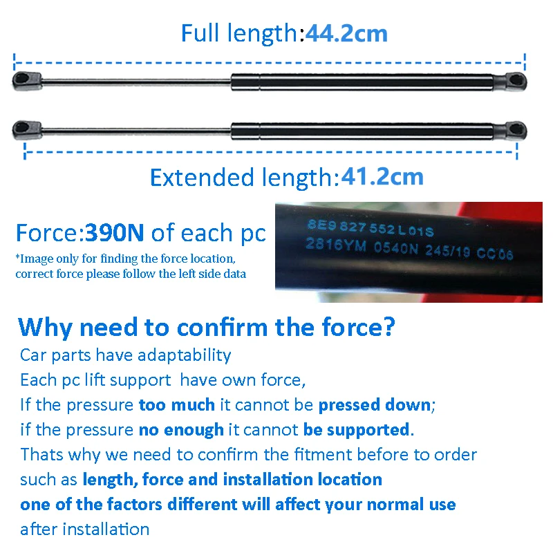 2PCS Front Hood Lift Support Gas Spring Shocks Struts for BMW X5 E70 2007 2008 2009 2010 2011 2012 2013 X6 2008-2014