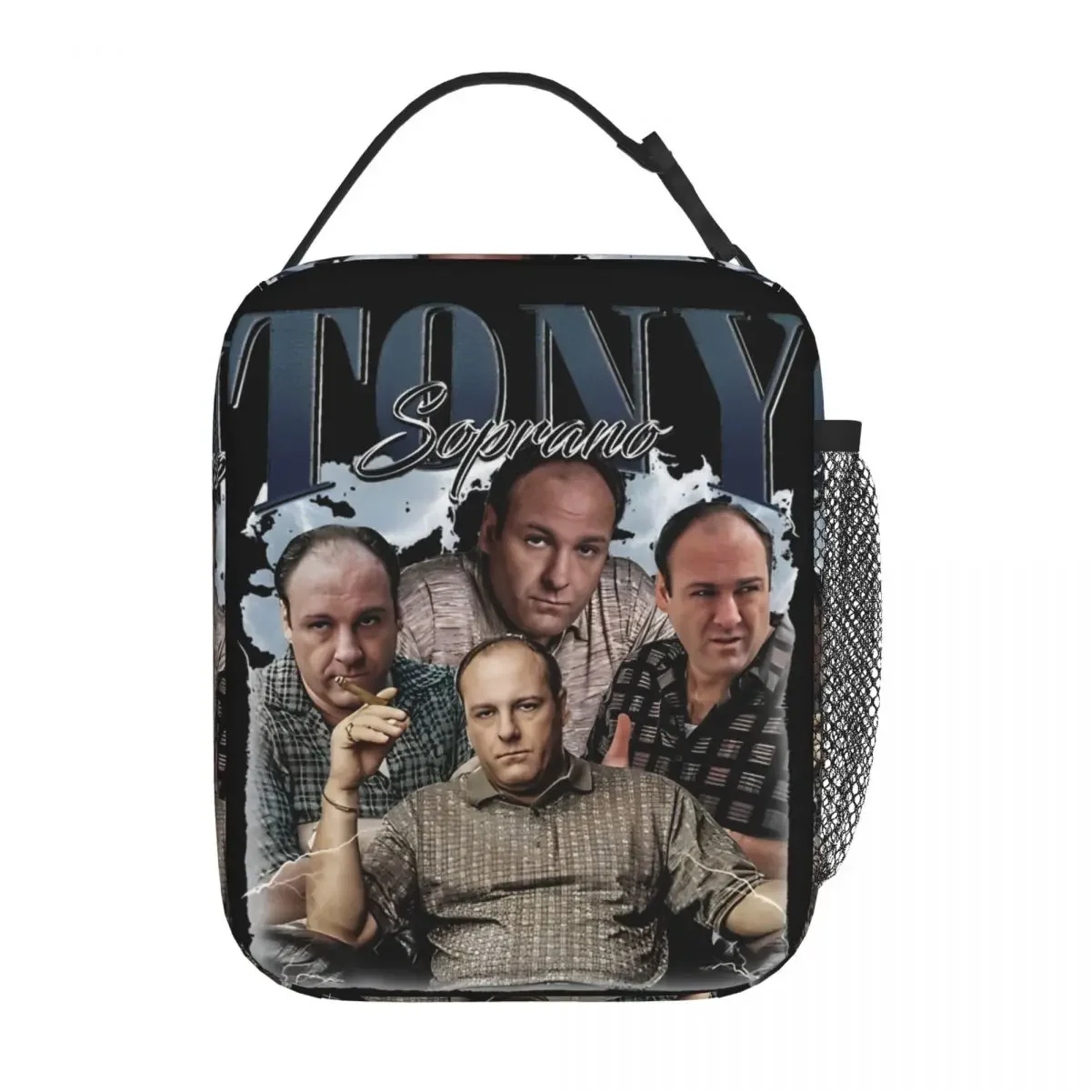 

Vintage Tony Soprano Bootleg Insulated Lunch Bag The Sopranos Movie Food Container Portable Thermal Cooler Lunch Box For Office