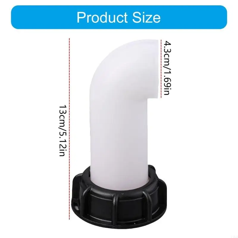 U4LA 2 ชิ้น IBC ถังท่อระบายน้ำส่วนขยาย Spouts หัวฉีดท่อ IBC ถังอะแดปเตอร์