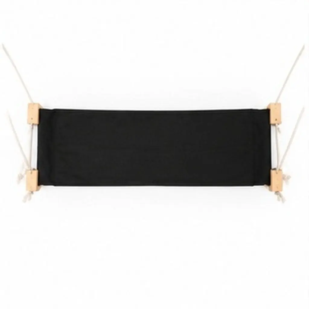 Under Desk Foot Hammock Portable Adjustable Canvas Foot Rest for Office Home Outdoor Metal Clip Mounting Lightweight Comfortable