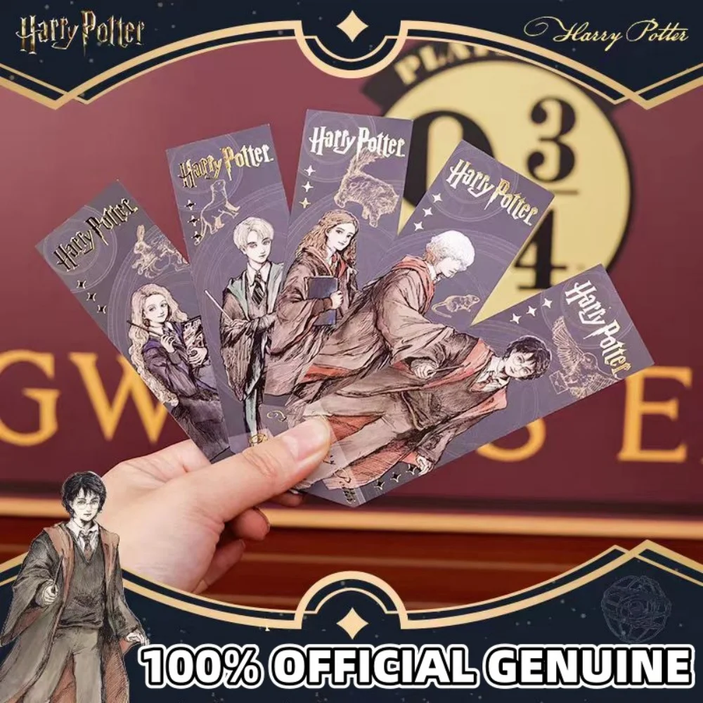 

Подлинная закладка для чтения Гарри Поттера, Хогвартс, школа, колдовство, серия, книжный декор, маркер, канцелярские закладки с героями мультфильмов, подарок для девочки