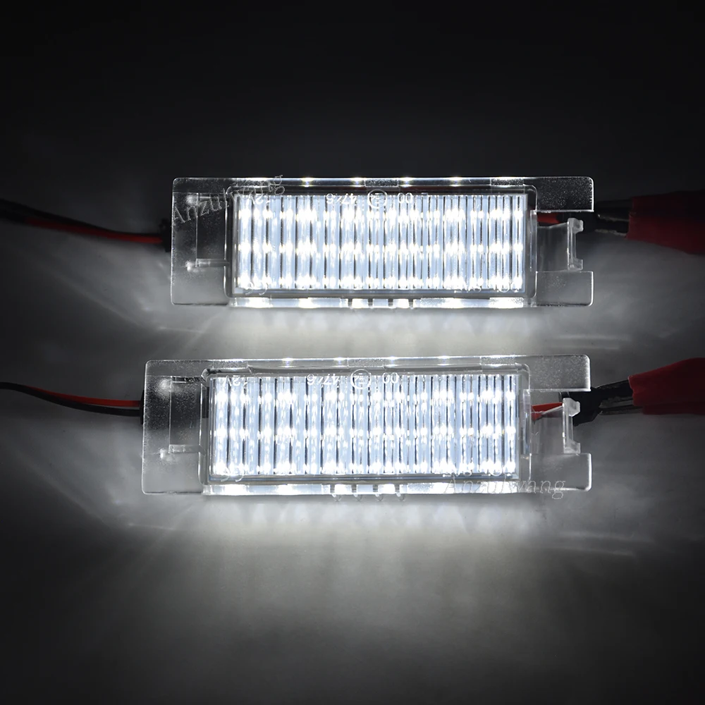 2PCS For Fiat Bravo 07-14 Grande Punto 05-09 Evo Doblo 500L LED License Number Plate Lights Lamp For Alfa Romeo 147 156 159 166