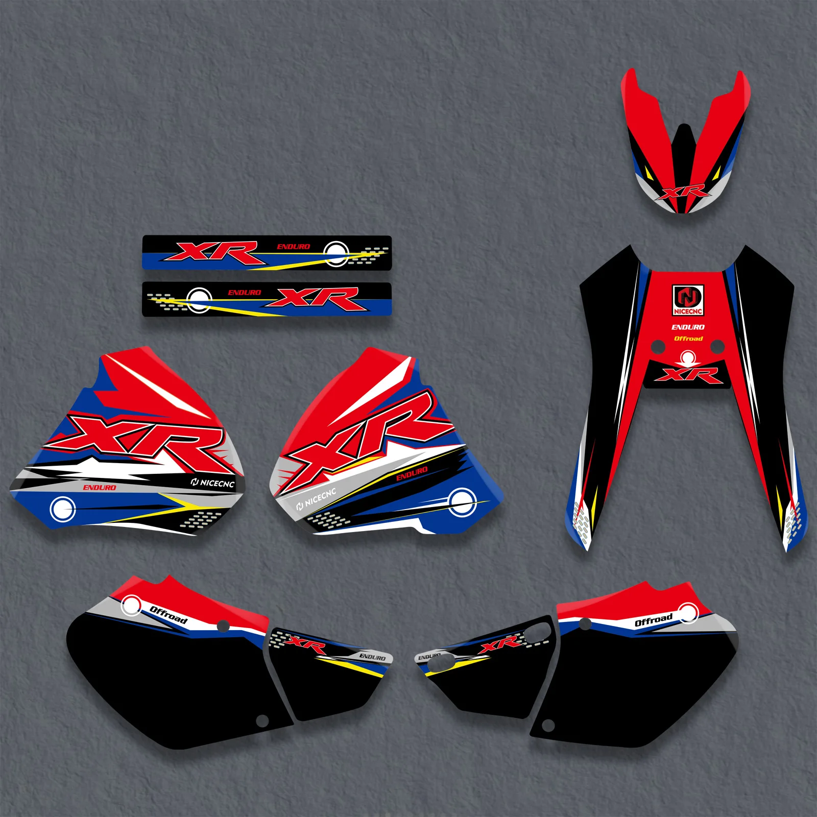 NICECNC For Honda XR250 XR400 XR 250 400 1996-2004 2003 2002 2001 2000 Motorcycle Graphics Background Decal Sticker Customize - Image 3