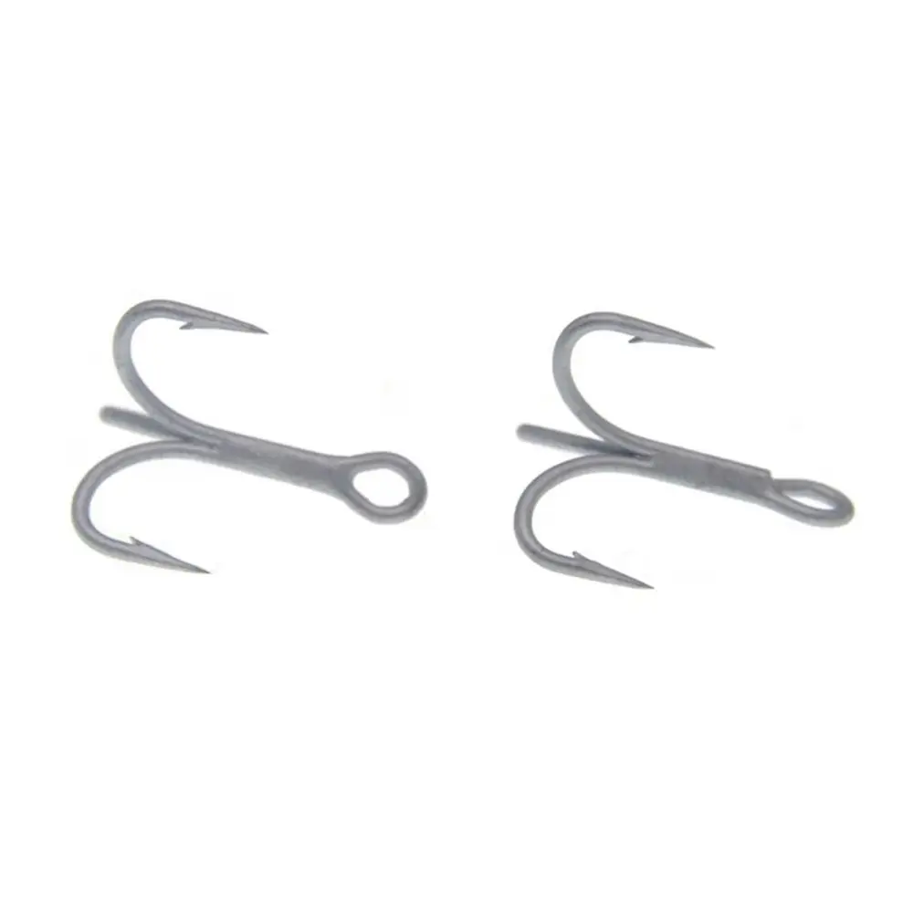 sharp 1# 2# 4# 6# 8# 1/0 2/0 3/0 4/0 5/0 Bend Bass VMC Fishing Treble Hook Fishhooks Tackle Fishing Accessories