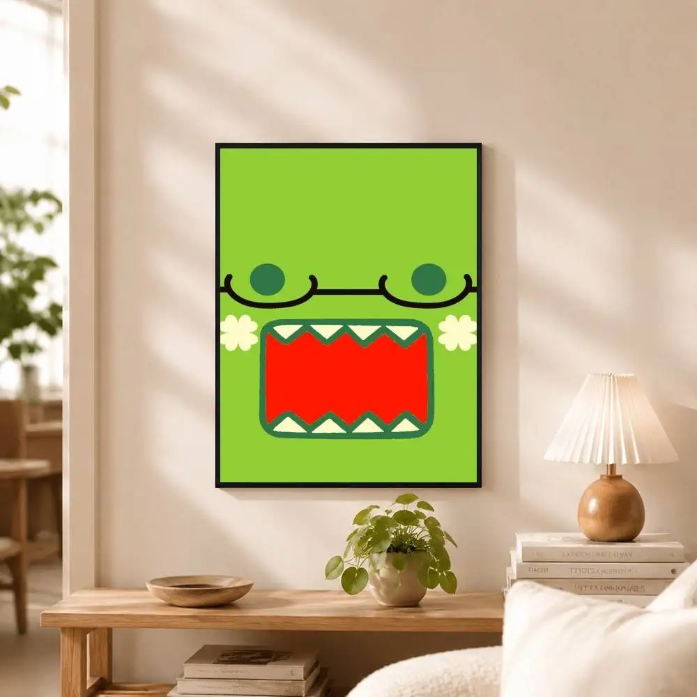 Cute Domo K-Kun Poster Dorm Living Room Aesthetic Wall Decoration Painting Stickers Gift