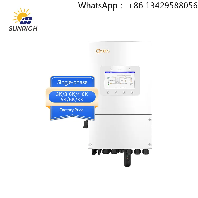 Factory Price in Stock Solis S6-EH1P3-8K-L-PLUS Solis Hybrid Solar Inverter 8kw Single Phase Hybrid Solar System 8kw