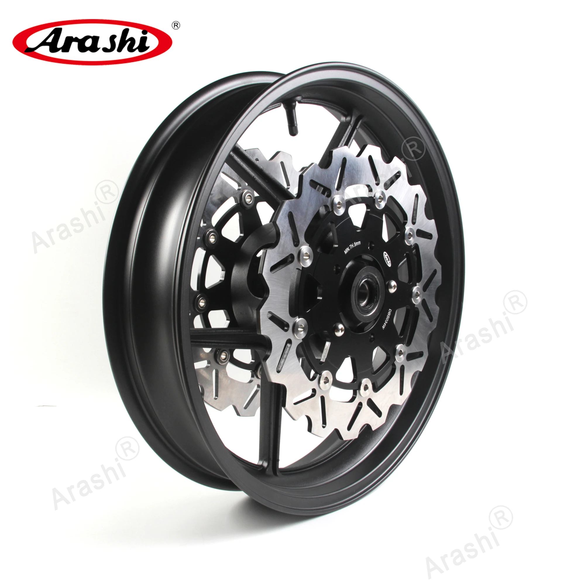 Arashi ER6N 09-12 Front Wheel Rim Brake Disc Rotor Disc For KAWASAKI ER 6R ER-6N 2009 2010 2011 2012 ZX10R NINJA 2004 2005 ZX-10