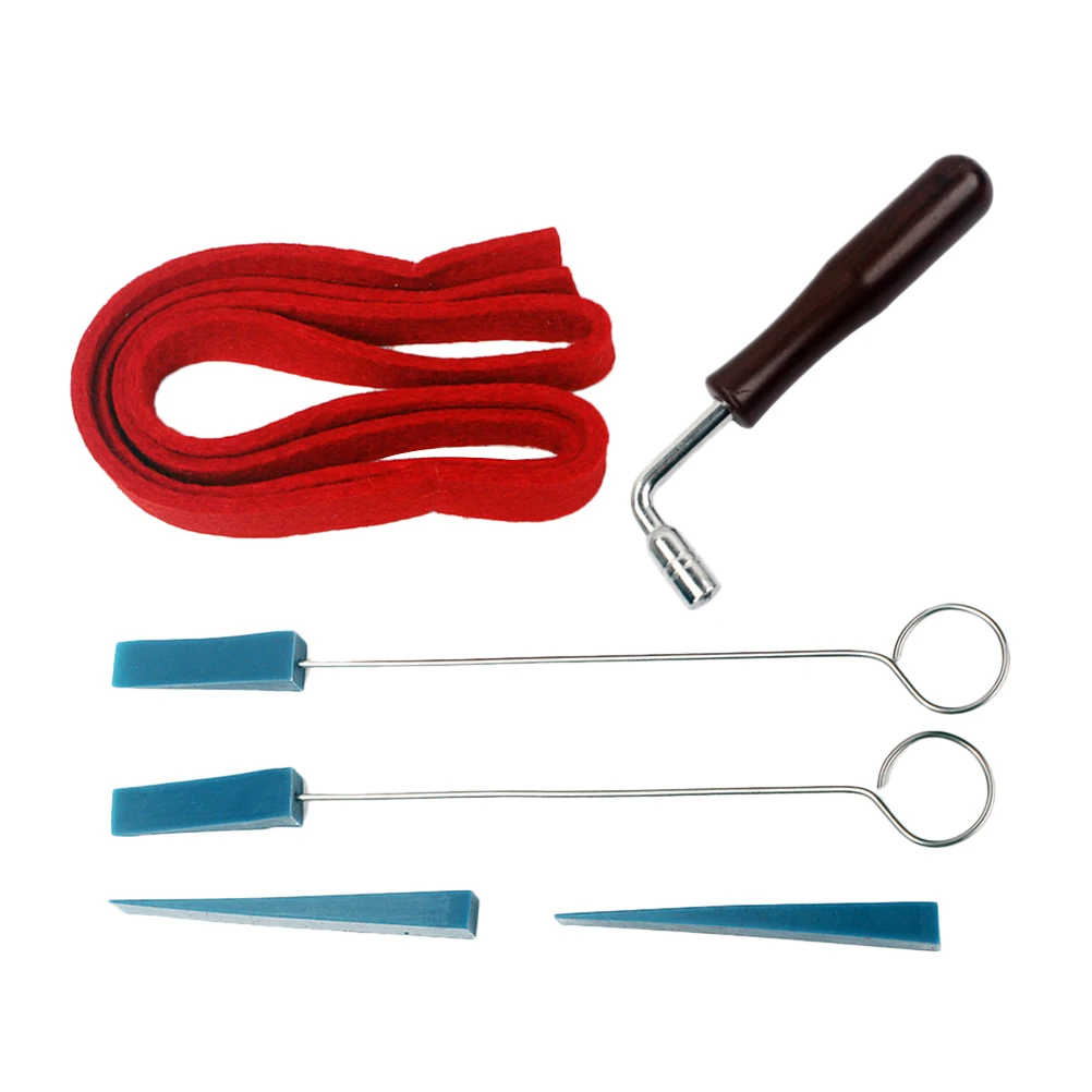 

6 pcs Piano Tuning Lever Tools Professional Wooden Handle Tuning Lever Tools For Piano Mute Hammer Keyboard Accessories