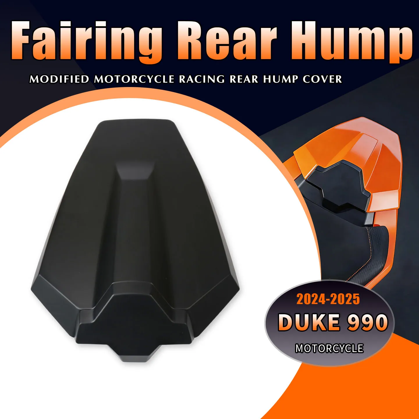 

For DUKE990 990 DUKE 2024 2025 Motorcycle Accessories Rear Passenger Pillion Solo Seat Cover Cowl Fairing Rear Hump Complete Sea