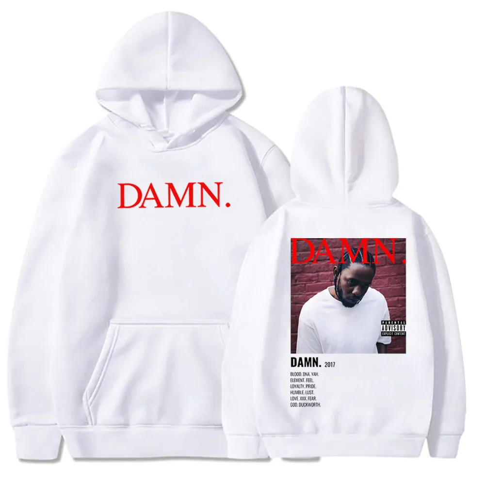 Kendrick Lamar Hoodie Kendrick Lamar Damn Shirt Damn Album Gift for Kendrick Lamar Fan Pullover Tops Streetwear Unisex