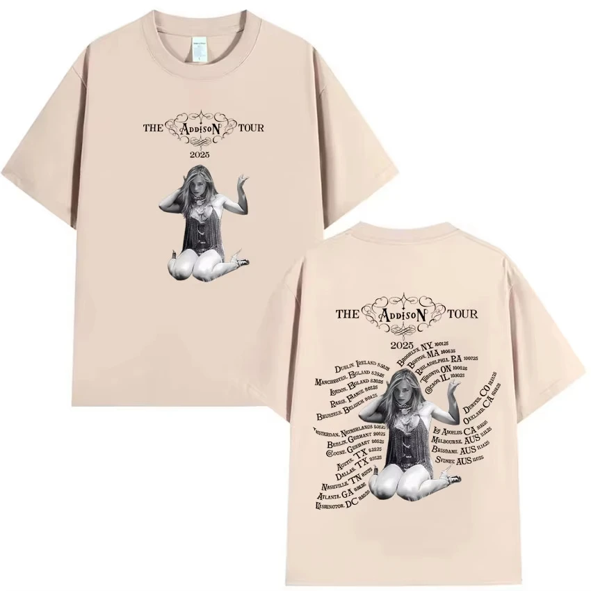 2025 الرسومات القوطية جولة أديسون Y2K التي شيرت أديسون راي ملابس الرجال Harajuku عالية الجودة تي شيرتات قطن ملابس الشارع للجنسين #4