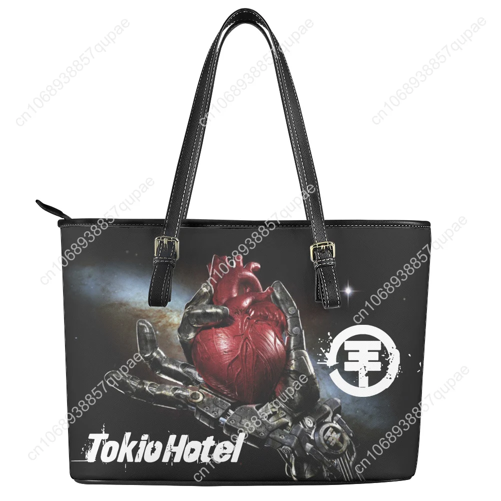 Tokio Hotel Rock Band Custom Handbag Womens Mens Personalized Tote Bag Shoulder Bag Business Leather Purse Travel Bag Gift