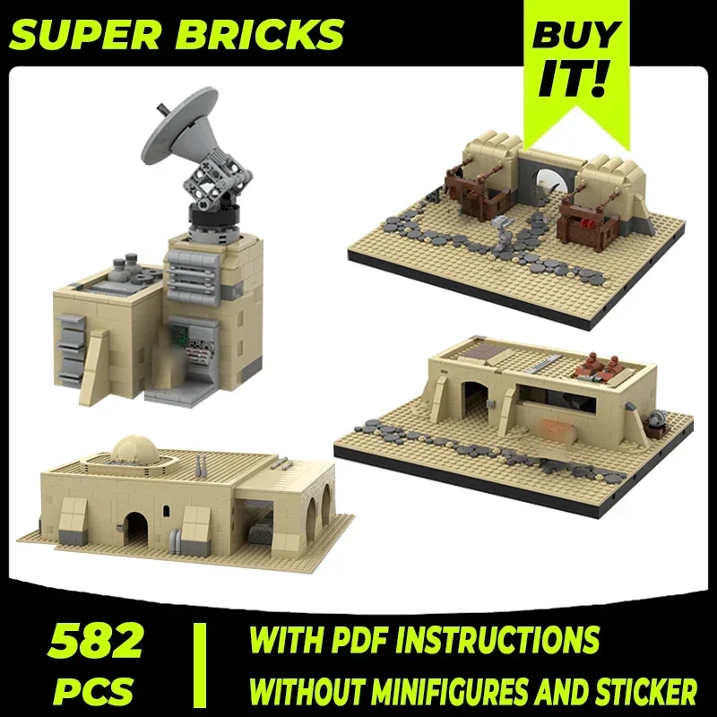 Star Movies Model Moc Building Bricks Military Base Scenery Technology Modular Blocks Gifts Christmas Toys DIY Sets Assembly