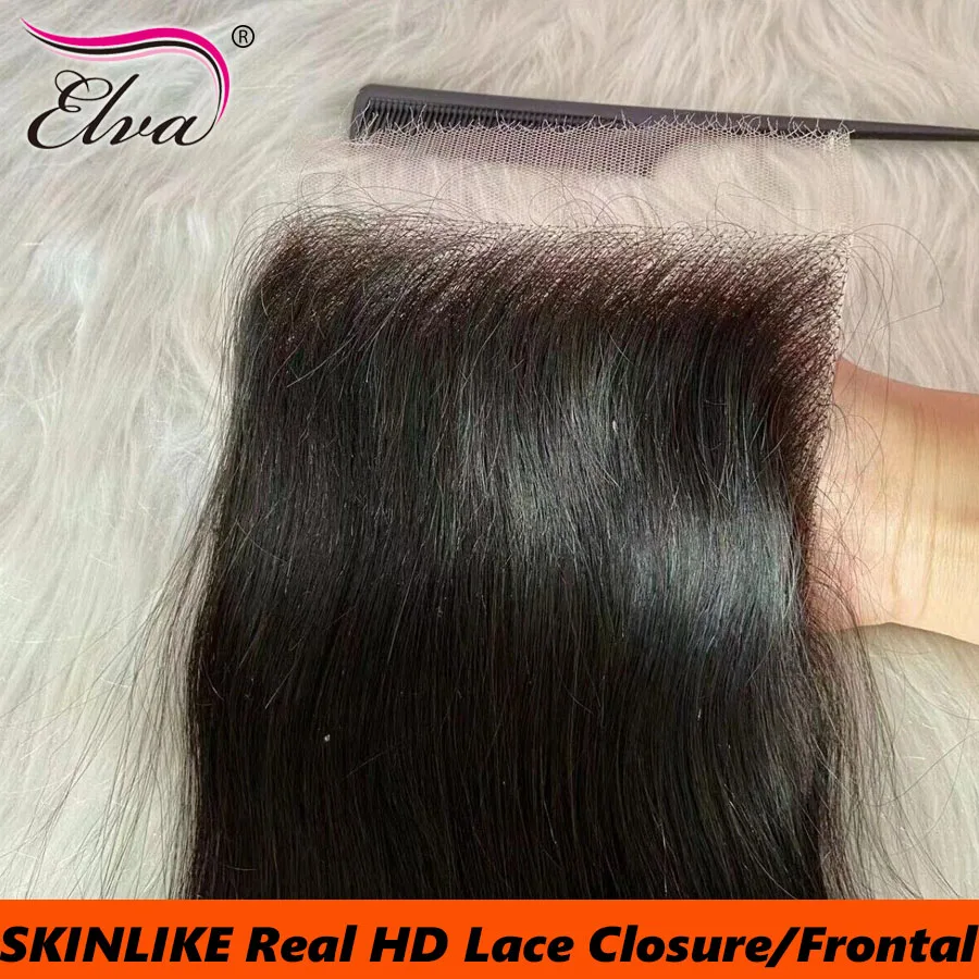 

9x6 HD Lace Closure Frontal Human Hair Melt Skins Pre Plucked 100% Real HD Lace Closure Only Virgin Hair 13X6 HD Lace Frontal