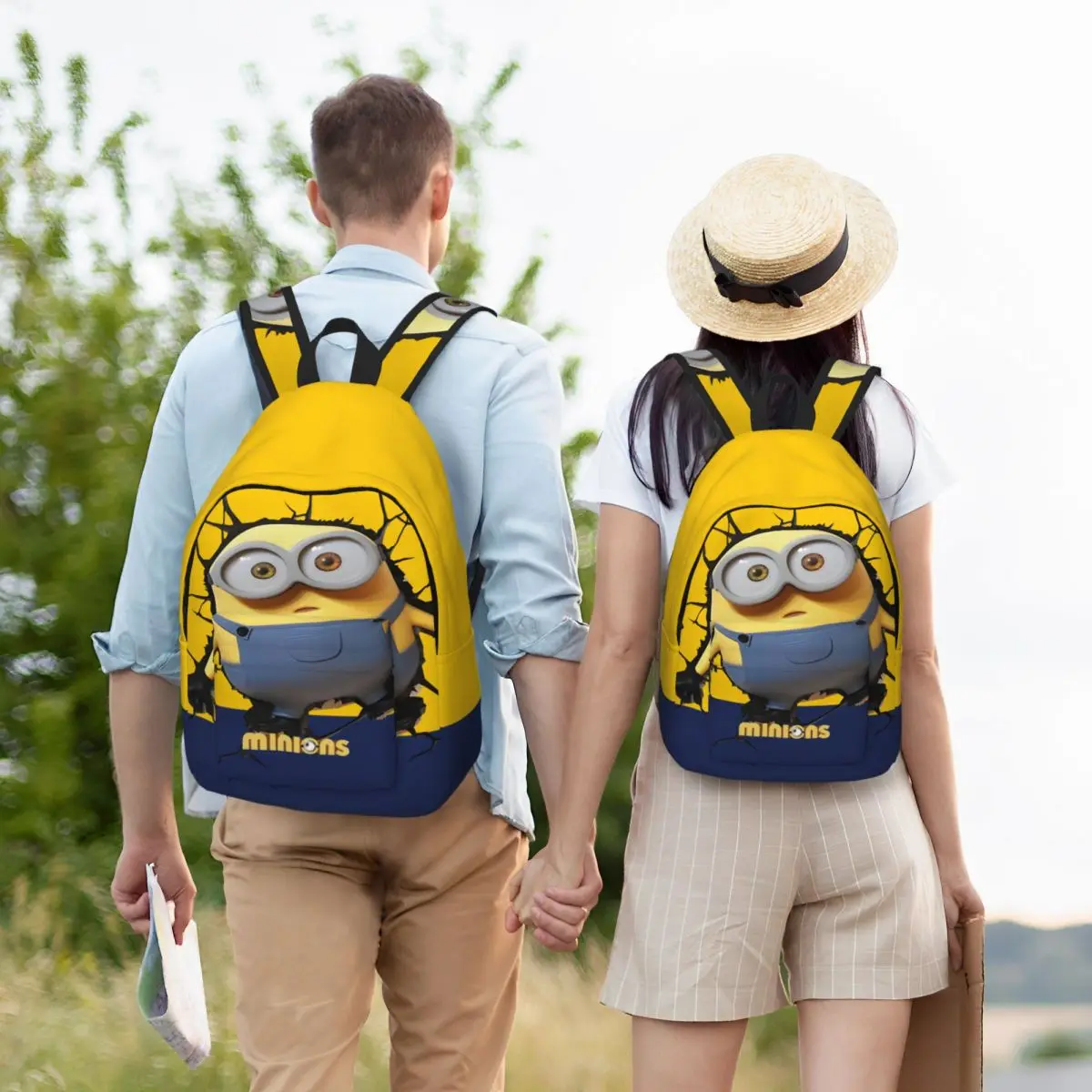 Minion ransel Despicable Me Minion untuk anak kualitas Super kampus kembali ke sekolah hadiah Retro tas Taman kanak-kanak dapat dicuci