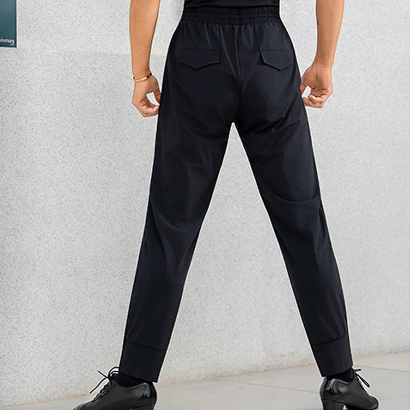 2023 neue Latin Dance Hosen Für Männer Schwarz Karotte Hosen Erwachsene Männliche Chacha Rumba Tango Kleid Latin Leistung Kostüme DQS 20604