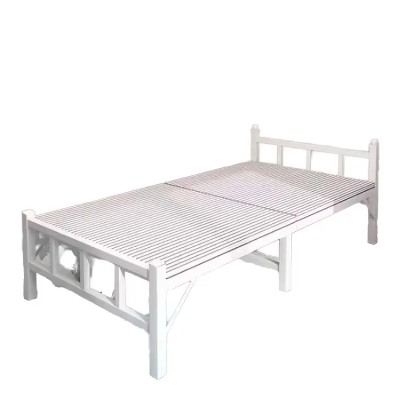 

Modern cheap high quality portable lunch break bed design metal frame custom single bed folding bed home office furniture