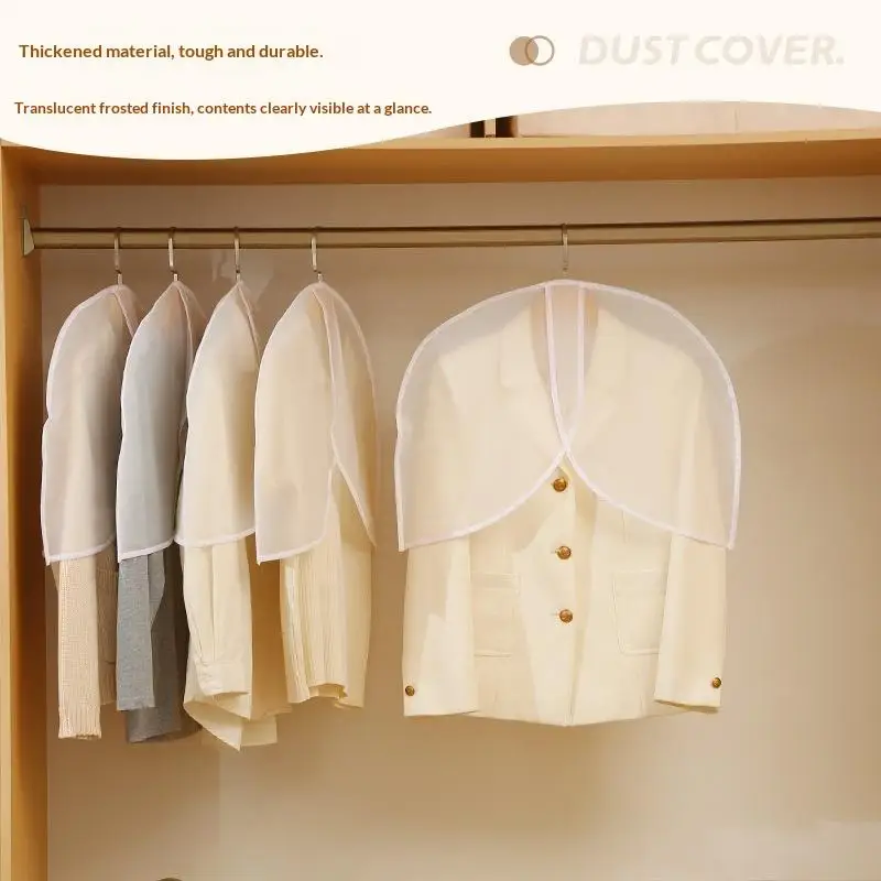 Clothing Clear Shoulder Cover, Breathable Clothing Dust Cover For Suits, Coats, Jackets And Clothing Storage