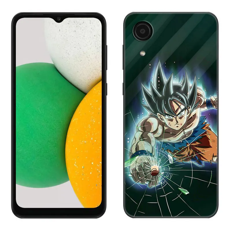 Dragon-Balls-custodia per telefono Super per Samsung Galaxy A01 A03 Core A04 E A02 A05 A10 A20 A21 A30 A50 S A6 A8 Plus A7 2018 Cover nera