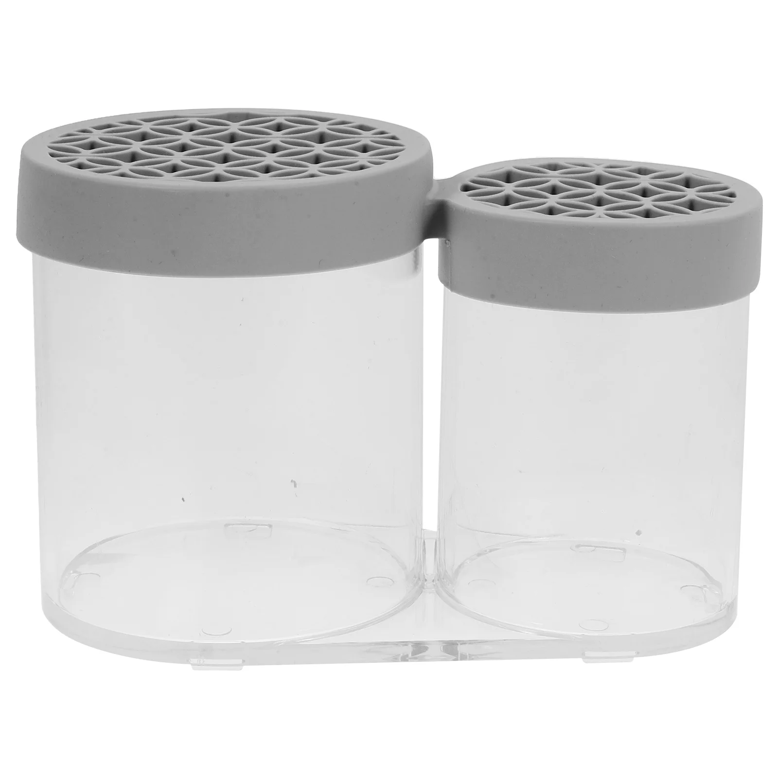 Nail Brush Holder Makeup Storage Container Organizer for Grey Silica Gel Organizers and