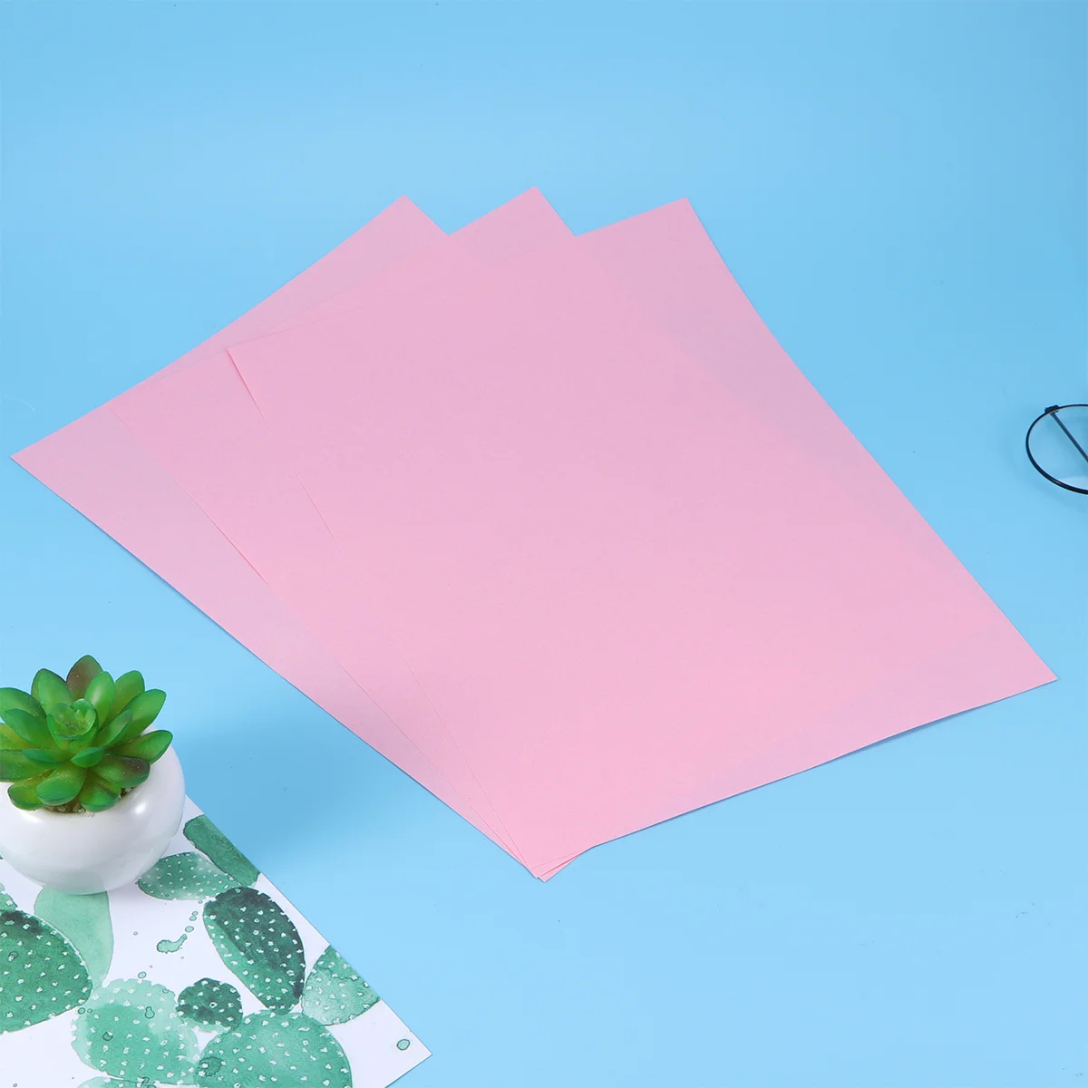 100Pcs A4 Colored Copy Paper Practical Printable Paper DIY Handmade Foldable Paper Stationery Supplies for School Office