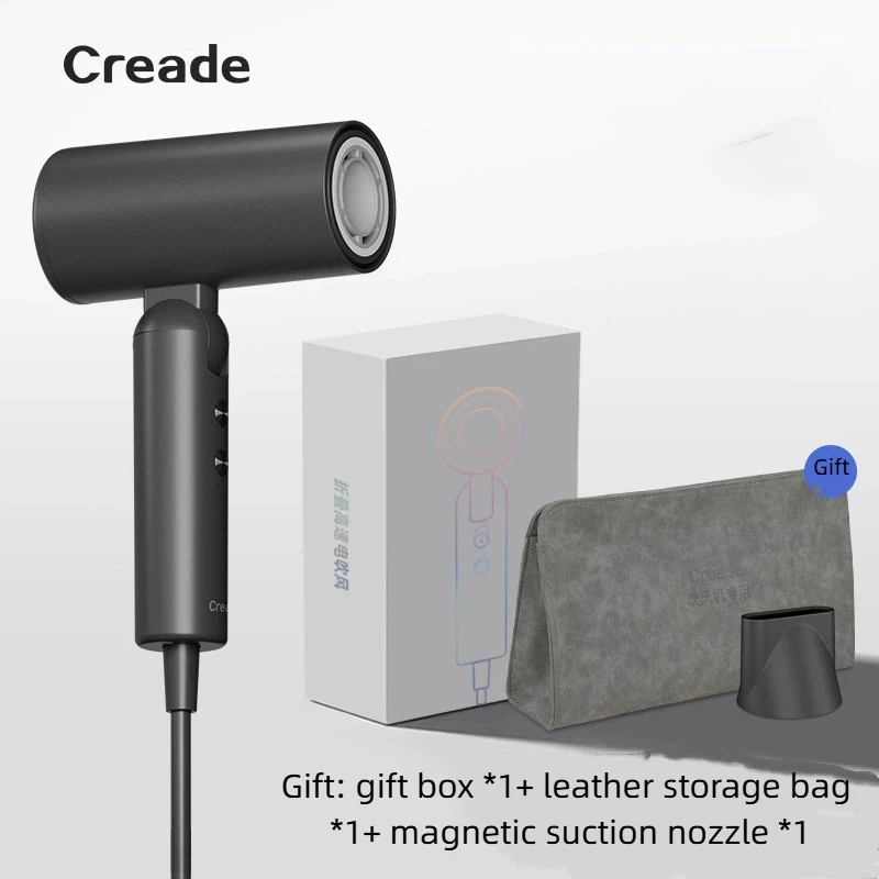 Creade small cyclone folding high-speed hair dryer static sound speed dry travel portable