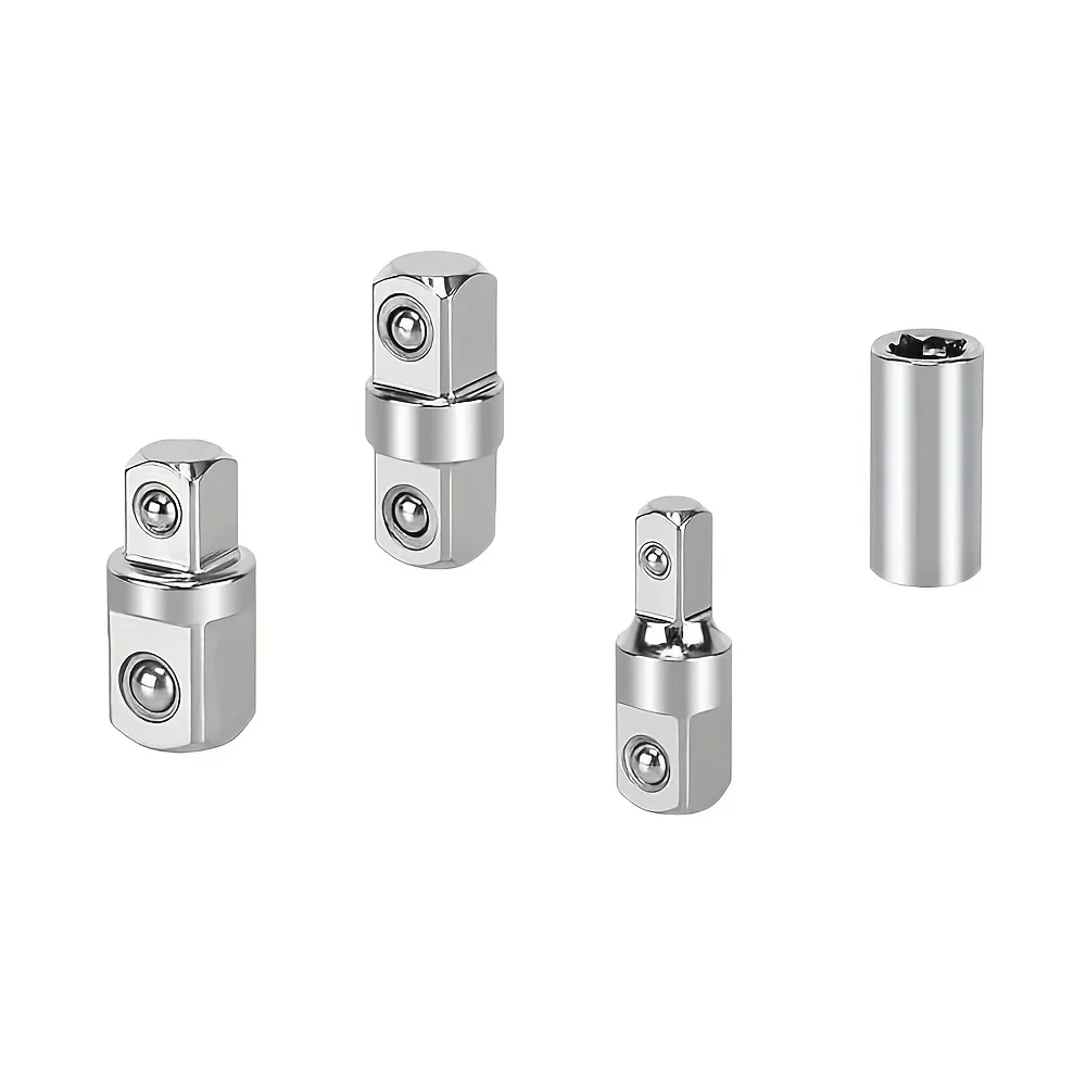 4Pcs Socket adapter Converter Reducer 3/8 To 1/2 3/8 1/4 1/2 To 1/2 Impact Drive Ratchet Wrench Socket Adaptor Repair Hand Tool