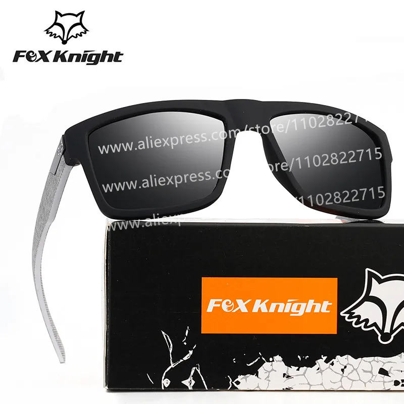 Fox Knight BRAND DESIGN Classic Square Sunglasses Men Women Vintage Male Sport Sunglasses Shades Eyewear UV400 Gafas