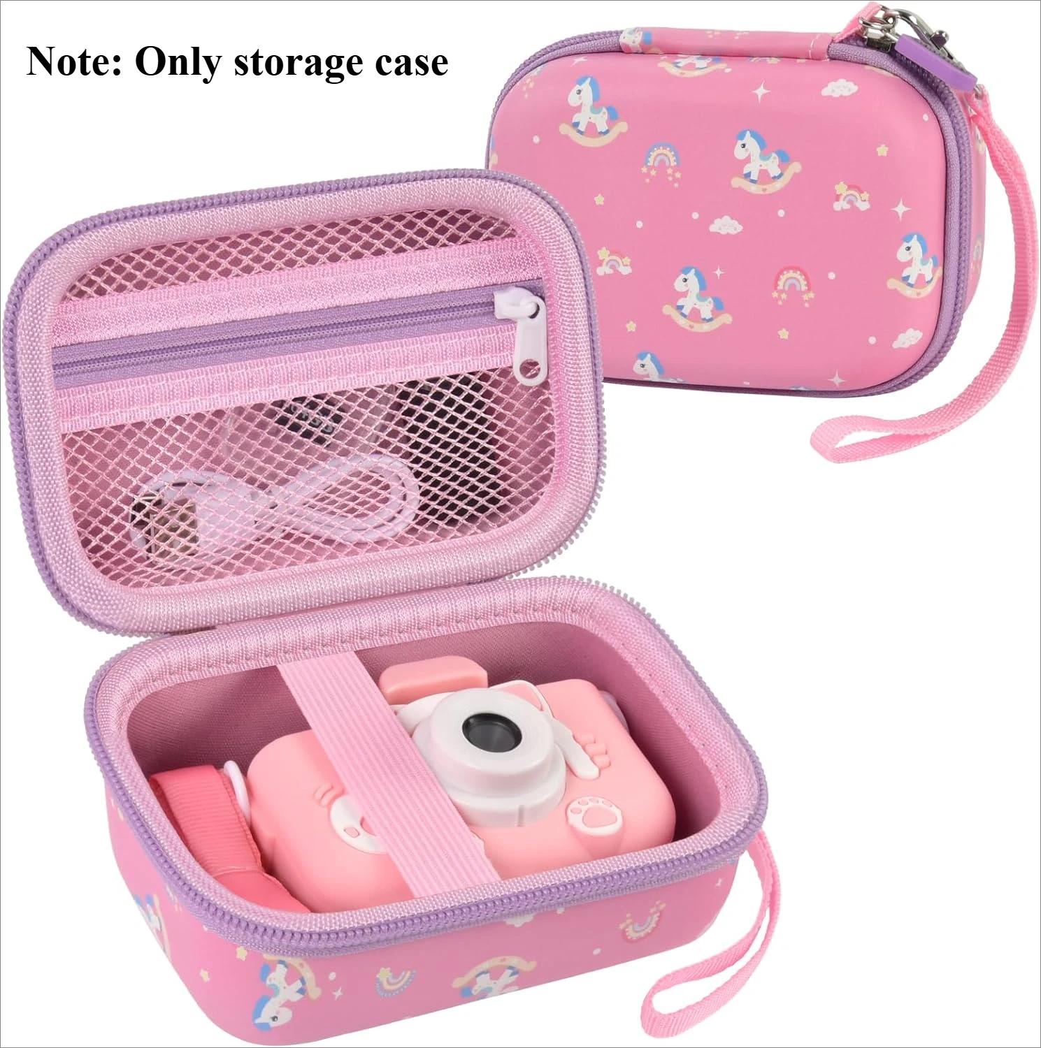(Coque uniquement) étui pour appareil photo pour enfants pour Goopow/pour Mgaolo/pour CIMELR/pour Seckton/pour OZMI/pour jouets d'appareil photo numérique Dylanto