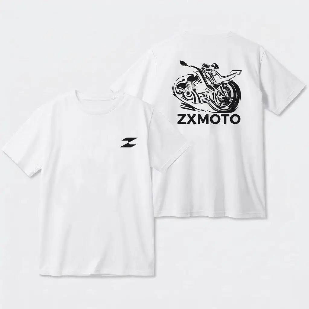ZXMOTO Motorcycle Sportbike Graphic T-shirt Men Casual Tee Biker