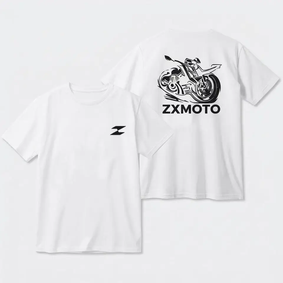 ZXMOTO オートバイスポーツバイクグラフィック Tシャツ男性カジュアル