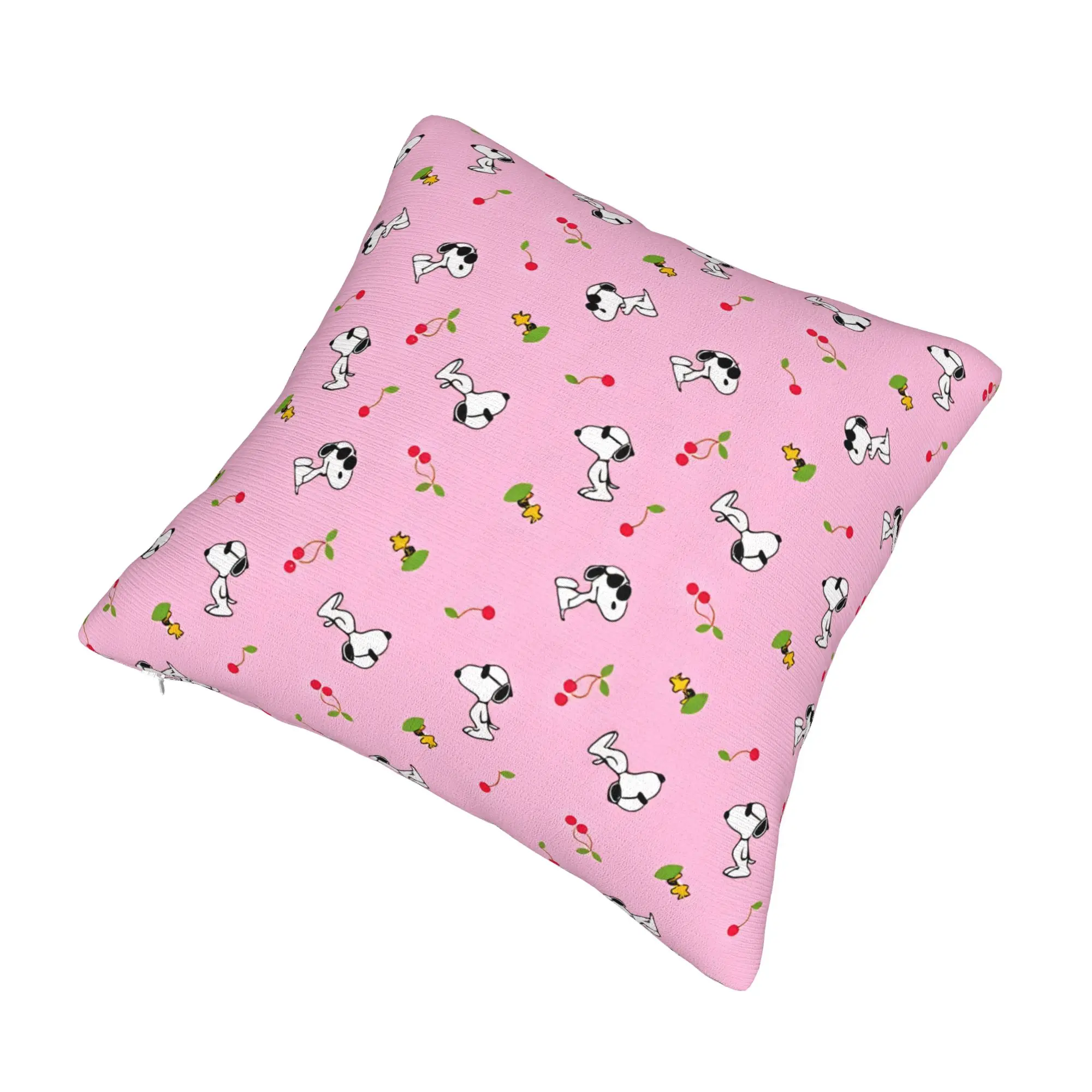 Joe Cool Snoopy Woodstock Cherries Nordic Throw Pillow Cover Decoration Cartoon Beagle Car Cushion