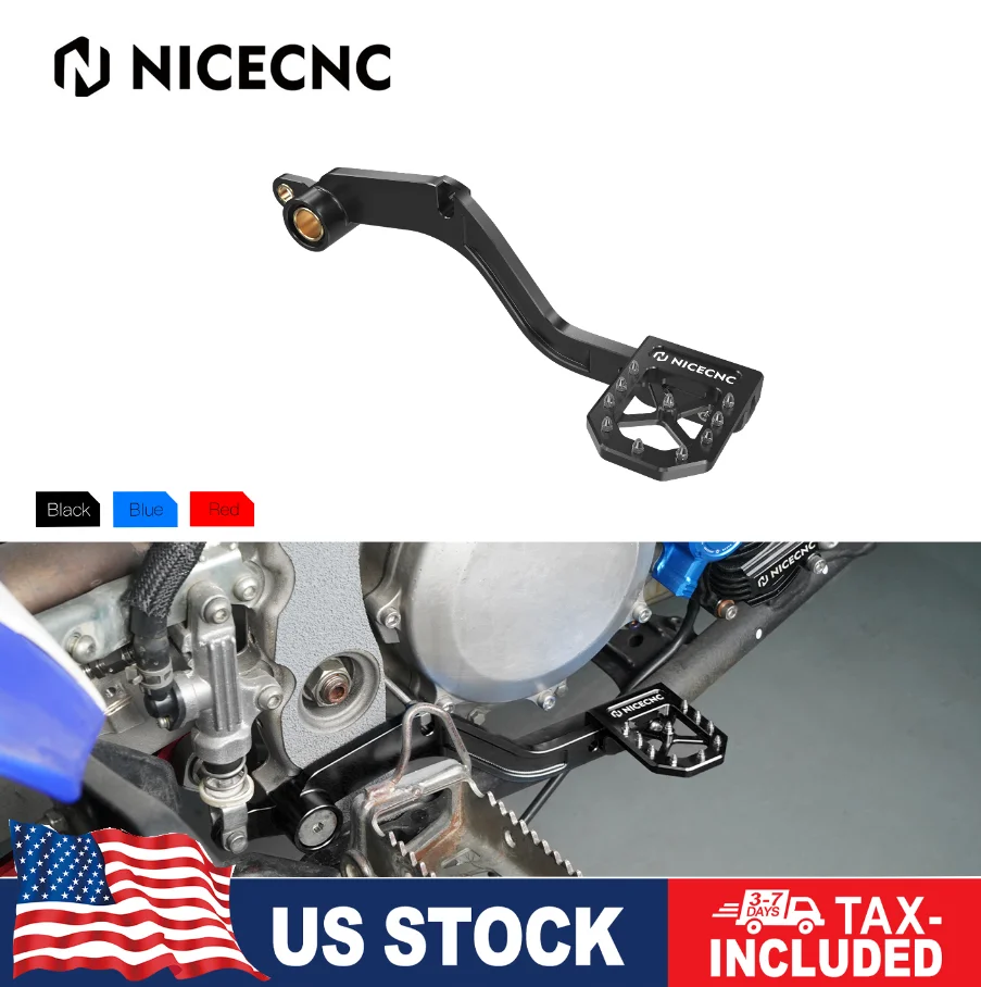 NICECNC Rear Brake Pedal Lever For Yamaha YFZ450 2017 YFZ450R 2009-2022 YFZ450X YFZ450RSE Special Edition Aluminum CNC Machined