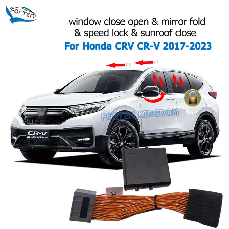 Car Auto Window Closer Open Sunroof Closer Gear Lock Module For Honda CRV 2017-2023 Plug and Play