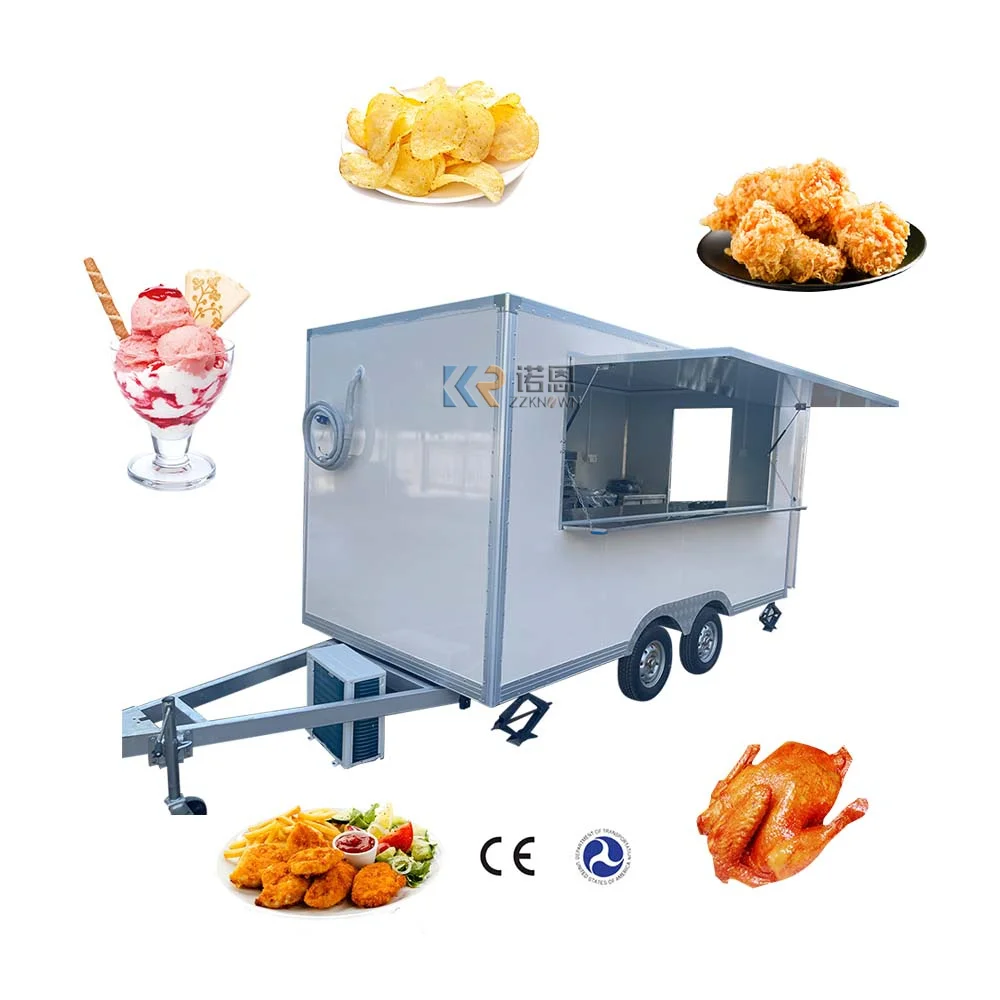 

Street Mobile Ice Cream Truck Food Mobile Food Cart Trailer Customized Food Trailer Coffee Food Truck Pizza Hamburger Kiosk