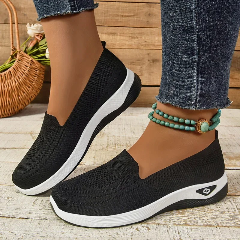 

Women's 2025 Spring New , Mom's Shoes, One Step Stepping Women's Shoes, Casual Breathable Single shoes for women