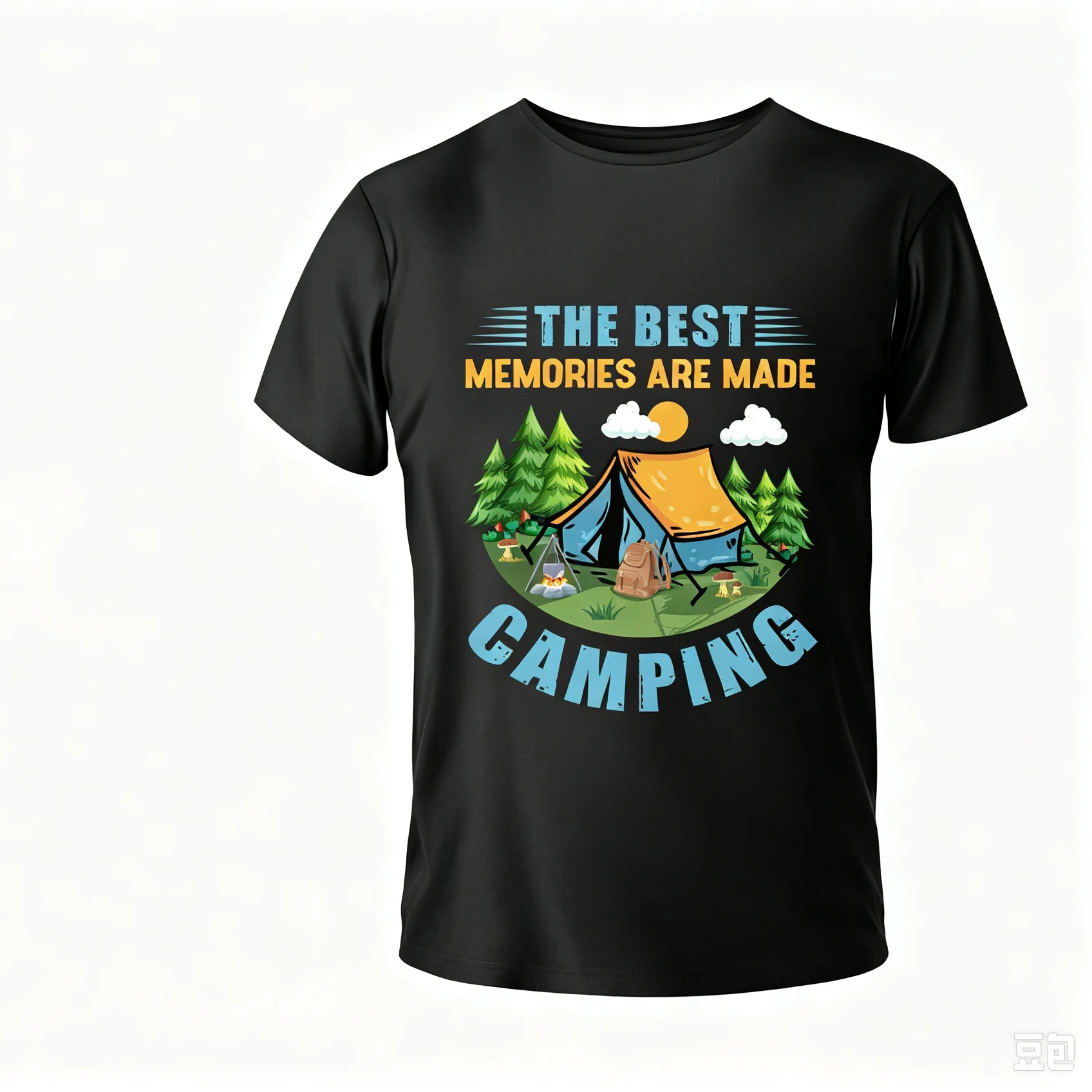 Outdoor Adventure Quotes Short - Kaos Pria Pendek dengan Tulisan 'Petualangan
