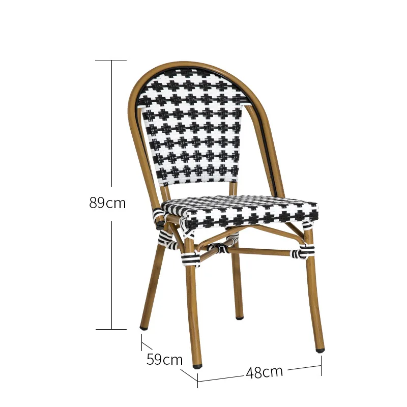 Outdoor leisure rattan chairs American balcony courtyard outdoor chairs rattan chairs three-piece coffee outdoor dining