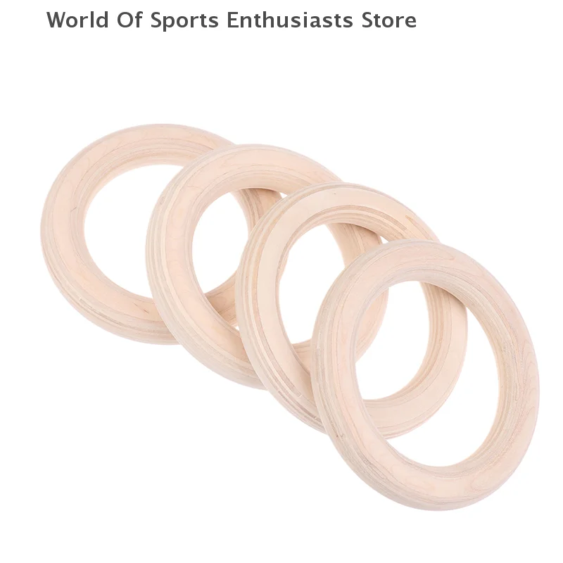 2 قطعة/زوج حلقة خشبية المحمولة كروسفيت الجمباز خواتم رياضة الكتف قوة المنزل اللياقة البدنية التدريب ممارسة البدنية الدائري