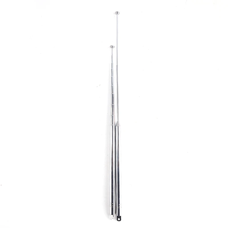 1 X 10 Section Extra Long Stainless Steel Telescopic Tie Rod Antenna FM FM Radio Super Signal With Copper Flat Head Accessories