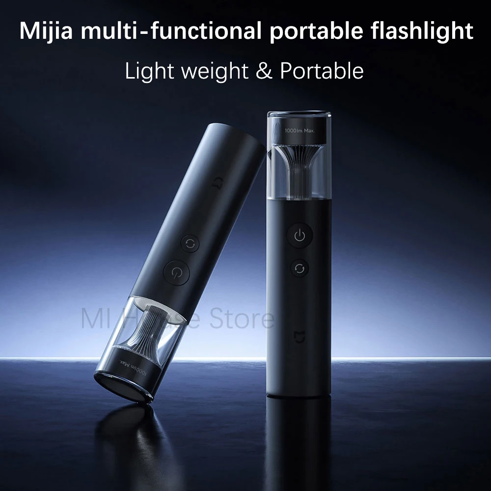 Xiaomi Mijia Flashlight Multi Functional 4in1 Rechargeable 3100mAh 1000 lumen IP65 Waterproof Emergency Light Outdoor