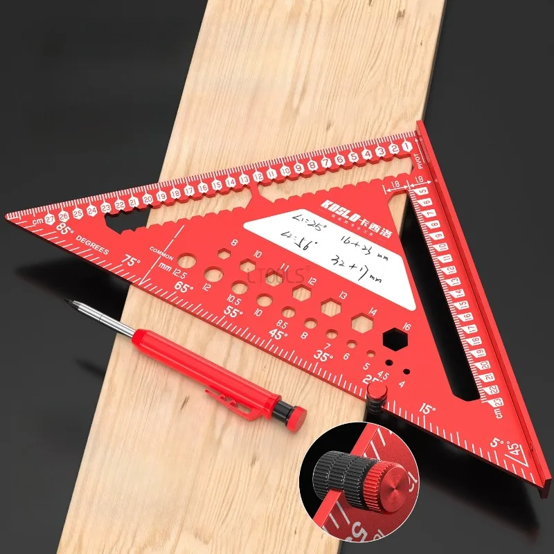 

Алюминиевый деревообрабатывающий треугольник, квадратный прецизионный инструмент для макета, многоугольная измерительная линейка, доска для рисования, калибр с несколькими приперьями